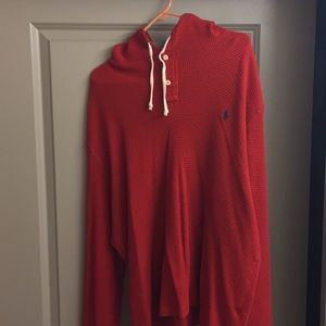 100% cotton polo hoodie